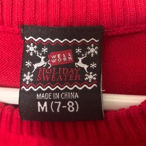 Hybrid Apparel Girls' Emojis Ugly Sweater